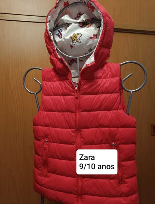 Blusão sem mangas menina da zara
