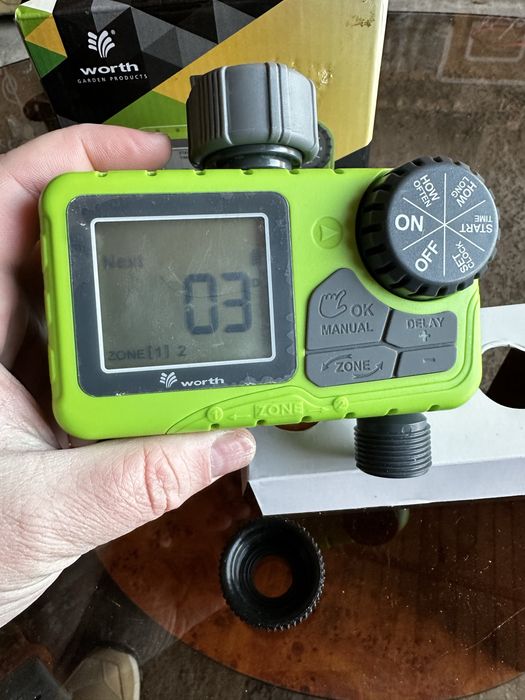 електронний таймер поливу для будинку та саду на 2 відведення