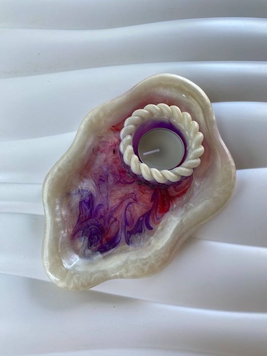 декоративные тарелки из эпоксидной смолы