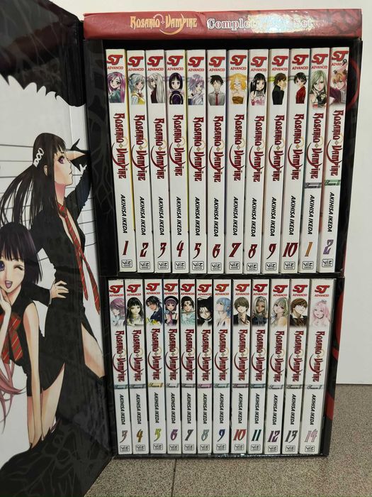 Rosario + Vampire Box Set Completo Vol. 1–10 – Inglês – Ótimo Estado