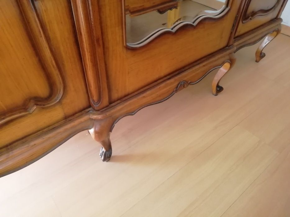 Quarto casal completo rústico em madeira maciça