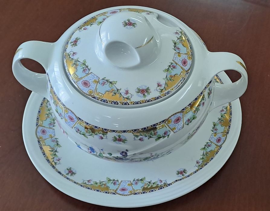 Hand-painted Limoges terrine64861317238147121