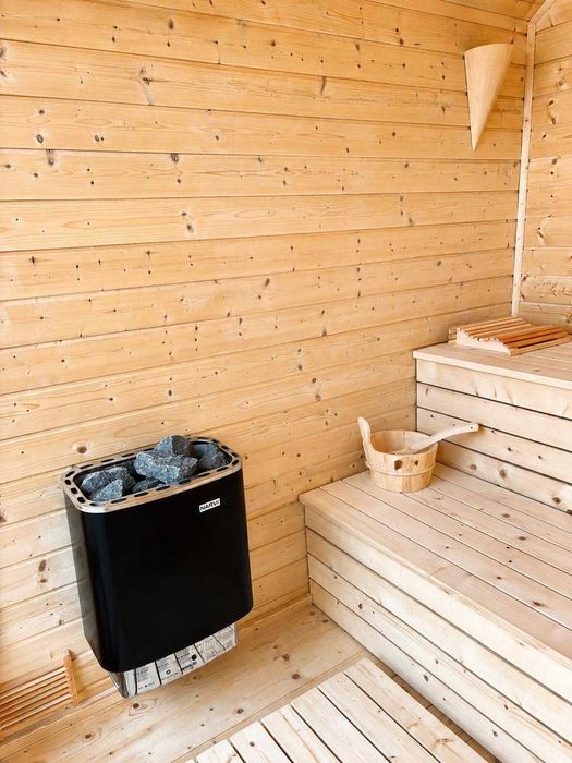 Sauna ogrodowa z piecem elektrycznym