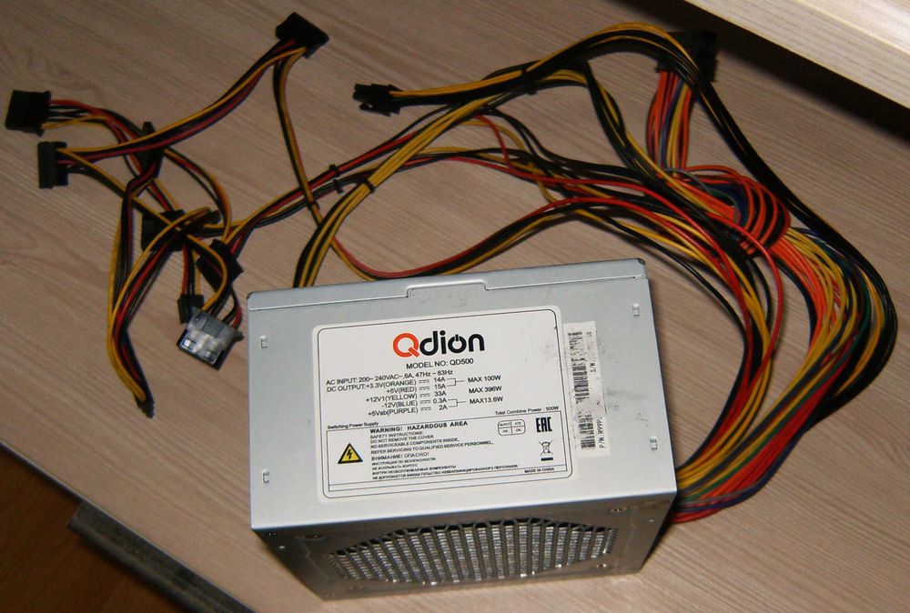 Блок живлення Qdion 500W (QD500) б/у рабочий