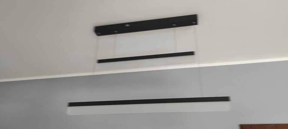 Ledowy żyrandol Dwu paskowy