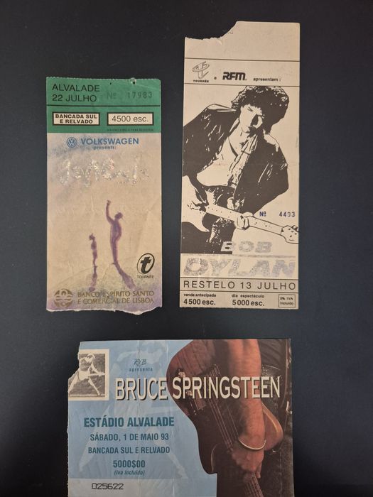 Bilhetes de concerto