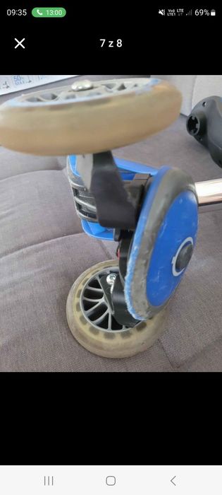 Hulajnoga globber rowerek biegowy 4w1 niebieski