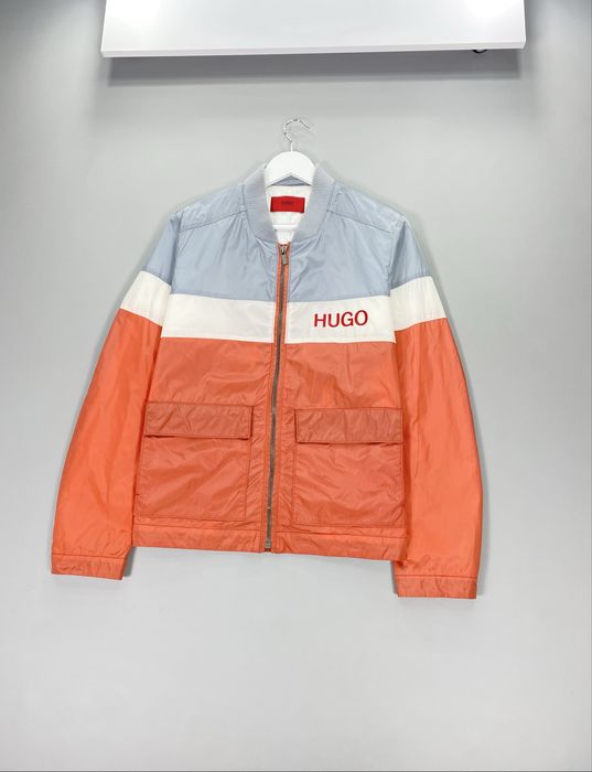 Мужская куртка ветровка Hugo Boss big logo чоловіча вітровка