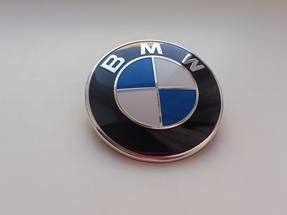 Эмблема BMW 82мм, 74мм, емблема БМВ, эмблема на капот БМВ