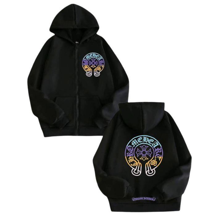 Зип-Худи Chrome Hearts Logo унисекс Хром Хартс с крестами толстовка