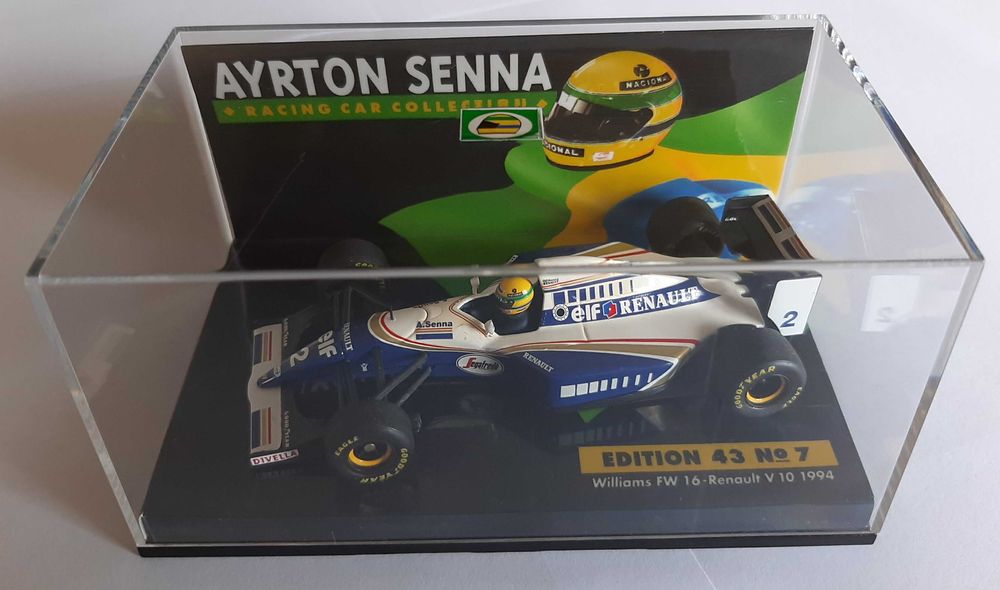 Ayrton Senna F1 Williams FW16 1994 Minichamps Águas Livres • OLX.pt
