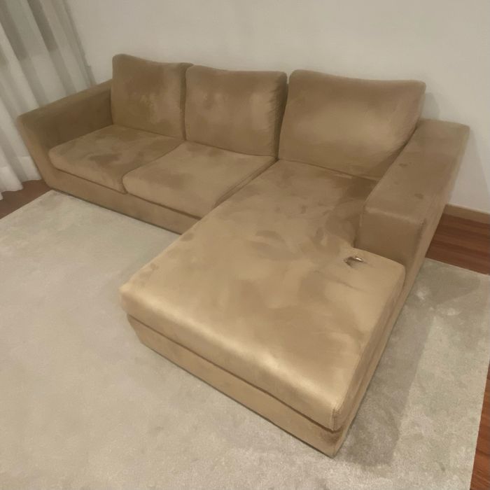 Sofá 3 lugares c/ chaise longue
