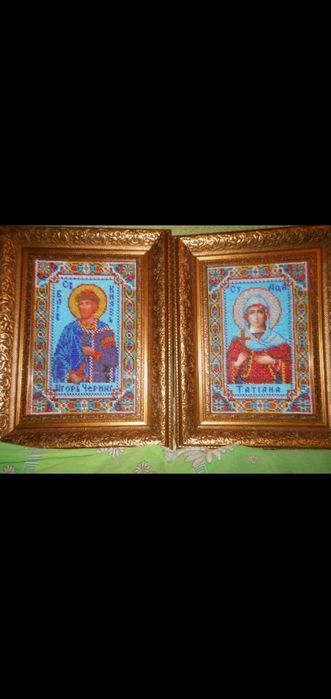 Вышивка на заказ иконы картины любой сложности бисером и крестом