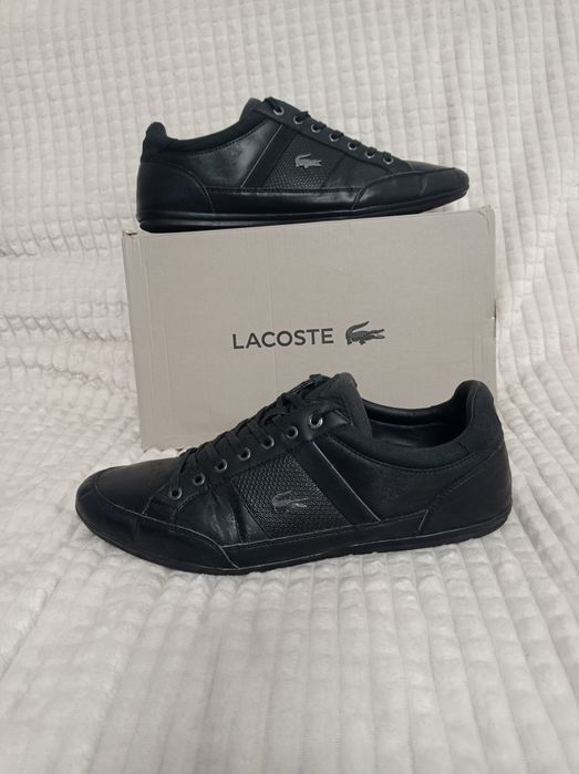 Buty Lacoste Chaymon rozmiar 44 ,5 czarne skórzane sneakersy skóra 45