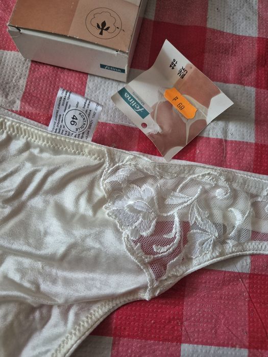 Kremowe stringi damskie marki Felina Rozmiar 44 nowe z metką
