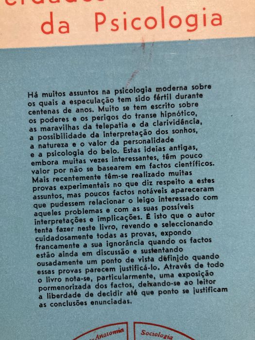 Livro Verdades e Mentiras da Psicologia
