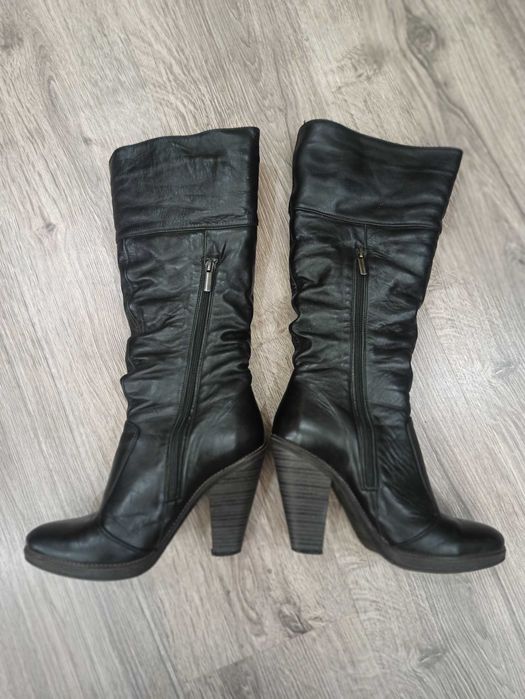 Сапоги жіночі кожа 37-38 розмір