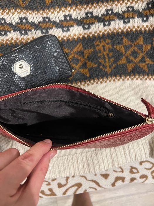 Сумка-клатч под индивидуальный заказ из оригинальной кожи питона