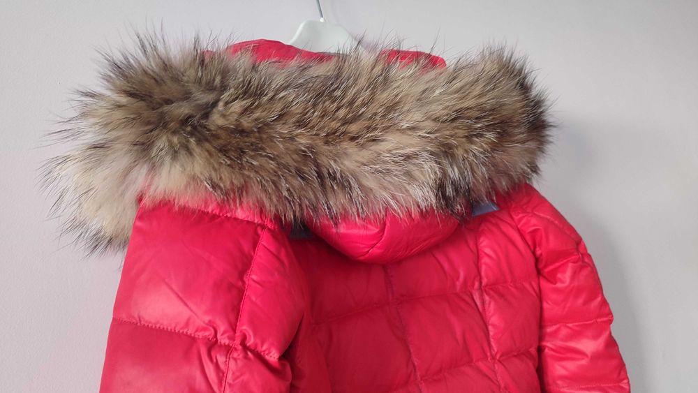 Воротник на капюшон опушка натуральне хутро енота 80 см