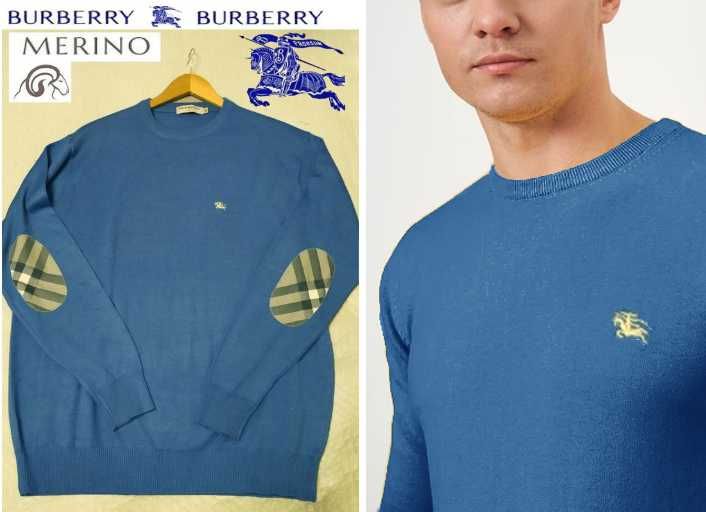 Шерсть мериноса.  Стильный джемпер Burberry, London. р.XL. Ориг.