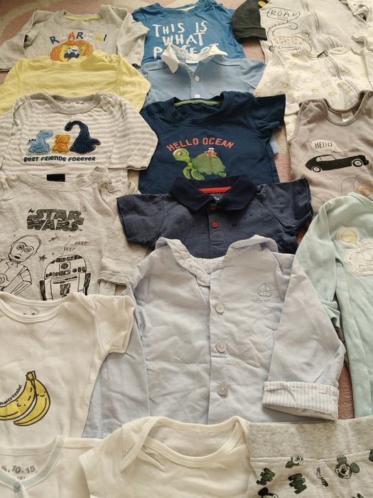 Sprzedam ubranka dla chłopca r.68/50szt