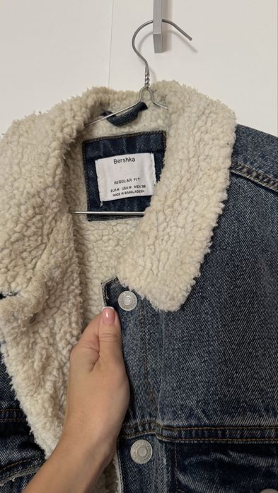 Джинсова куртка тепла bershka чоловіча