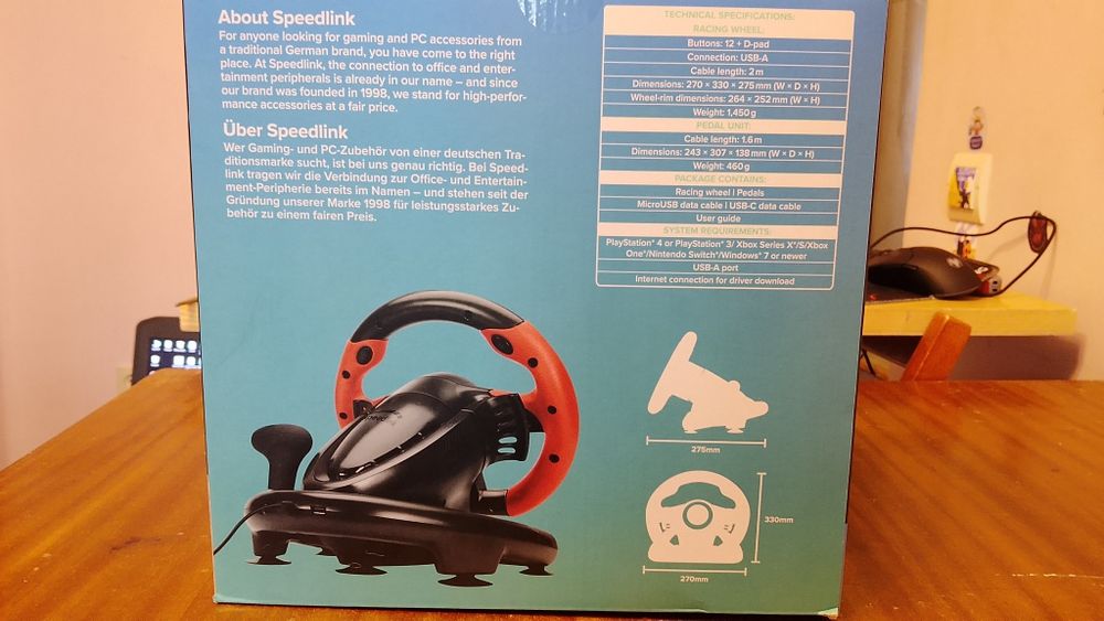 Ігрове кермо Speedlink Trailblazer PS4/PS3/Xbox/PC + педалі + коробка