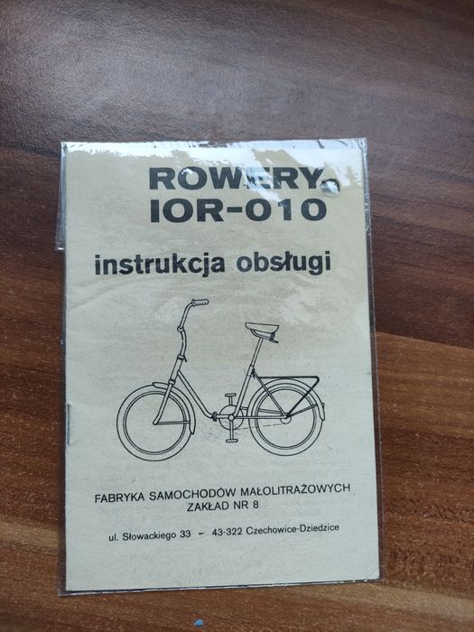 Instrukcja obsługi Rowery IOR-010

IOR-010