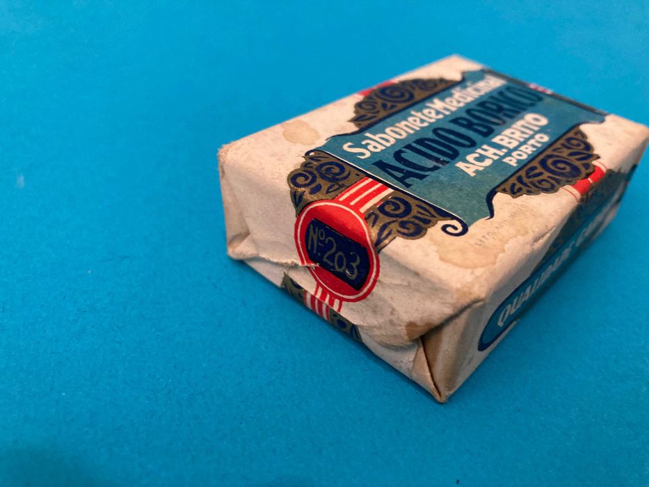 Raro Sabonete Ácido Bórico Medicinal da Ach Brito Antigo