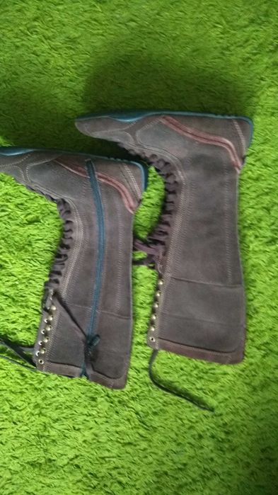 ESPRIT сапоги замшевые новые высокие берцы Эсприт