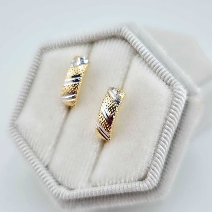 Piękne złote kolczyki 1,17g PR.585 14K dł. 1,2cm