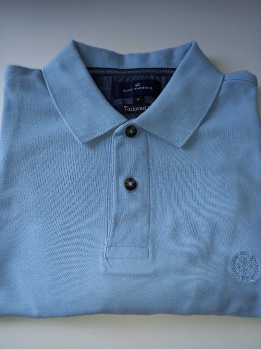 Koszulka polo Marks & Spencer rozm. M błękitna