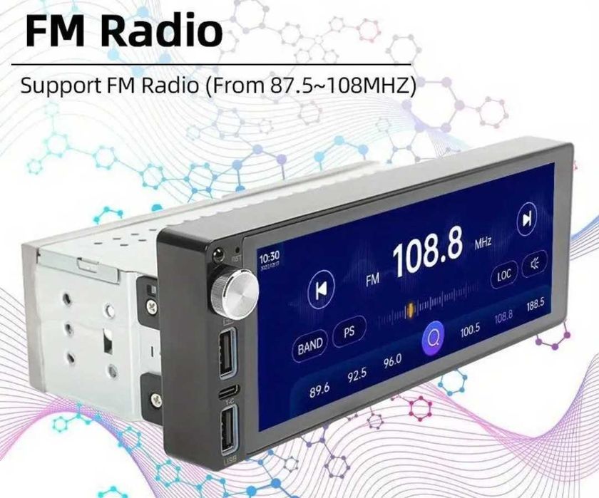Rádio Carro Android Auto & Carplay + Câmara Traseira + Comando - NOVO