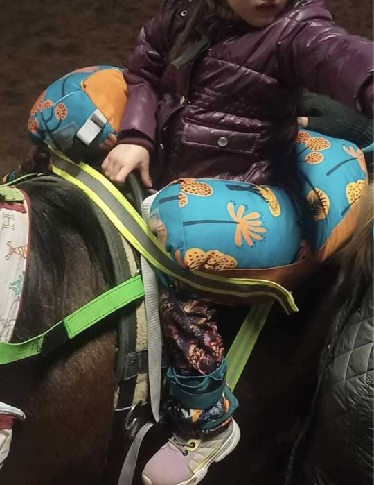 Hipoterapia poducha rogal utrzymująca w siodle