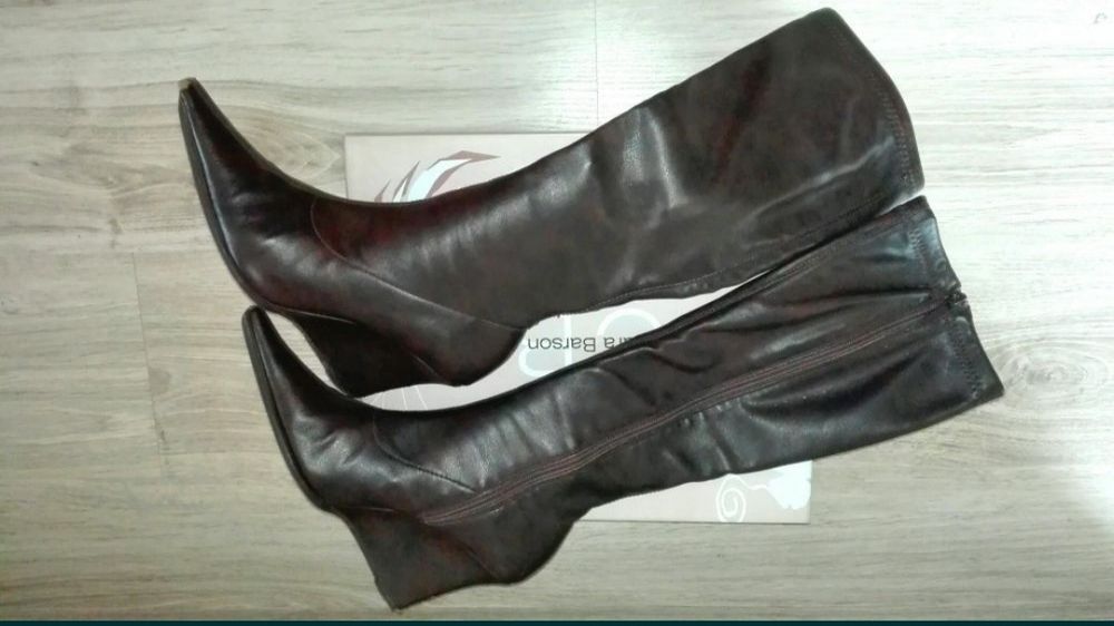Kozaki Brązowe Na Koturnie CCC R. 36