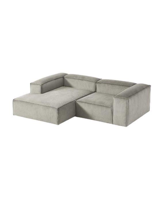 Narożna sofa modułowa ze sztruksu Lennon (2-os.)