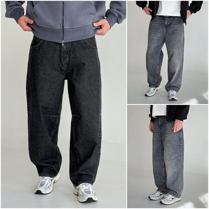 Джинси чоловічі широкі baggy jeans, штани баггі | Джинсы багги мужские широкие Джынсы беги в стиле 90 х реп ск8 Штаны rap pants sk8 y2k | Розмір L
