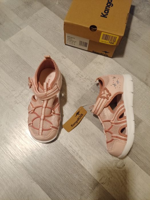 Nowe Sportowe sandały 30 wkładka 19 cm kangaroos k-butty rzepy,