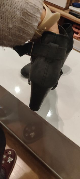 Botki skóra roz 36