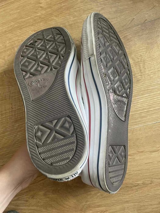 Converse 44 białe trampki wysokie