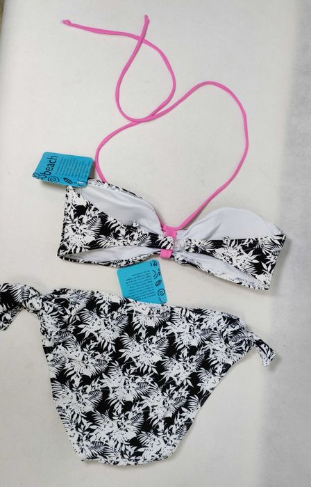 Strój kąpielowy dwuczęściowy czarny bikini komplet 38/40 ST0140B