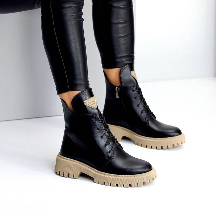 Жіночі шкіряні черевики. Осінь-весна. Розміри 36,37,38,40