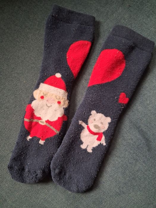 Ciepłe skarpetki antypoślizgowe 27-30 (2 pary)