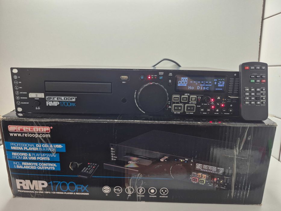 Odtwarzacz Reloop RMP 1700rx CD MP3 USB Pilot Nagrywanie; Komis Jasło Igielna