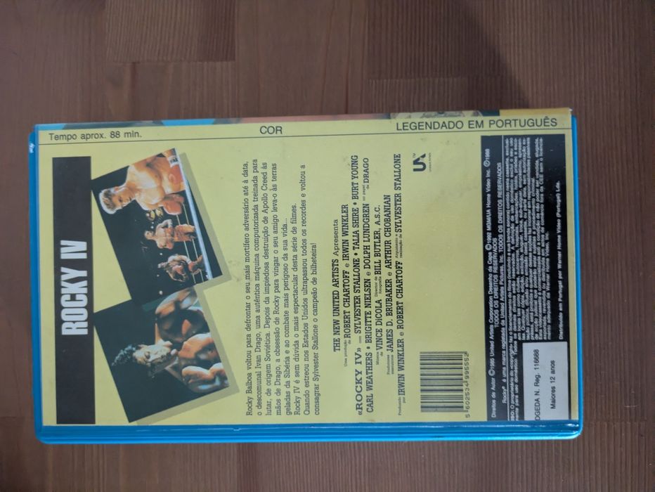 VHS " Rocky IV " 1985 (Opt. Estado)