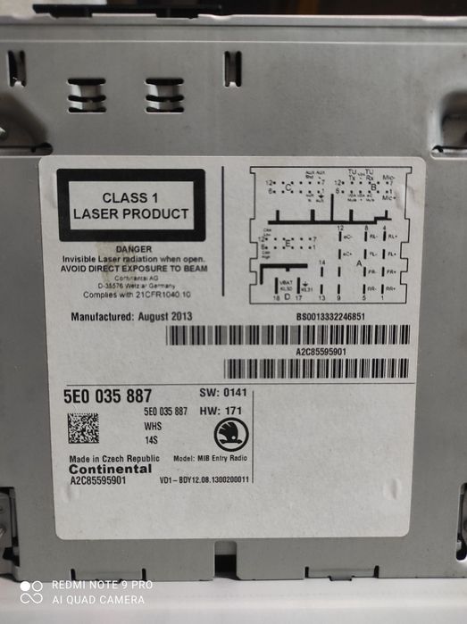 Мультимедіа Skoda Octavia A7