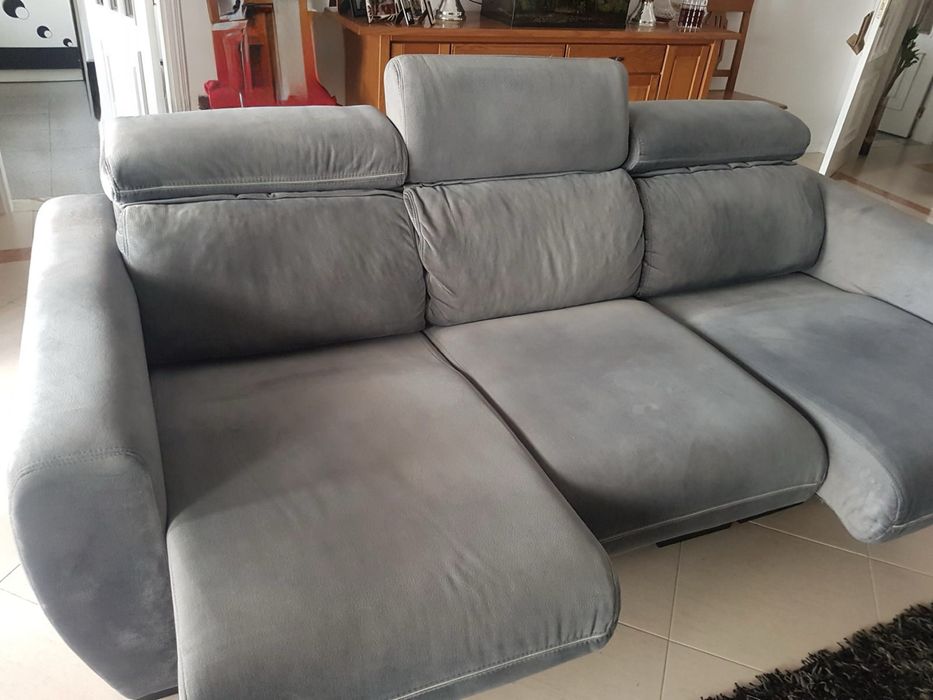 Sofa cinza modular