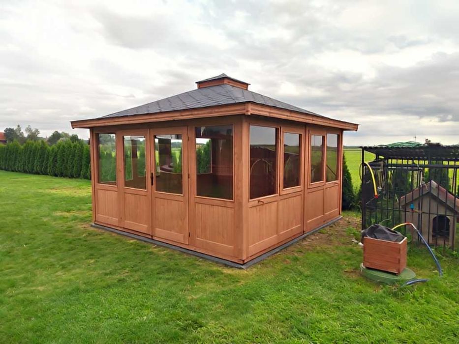 Altana 23 Ogrodowa 4x4 Szklana | Z Gontem i Impregnacją od PRODUCENTA