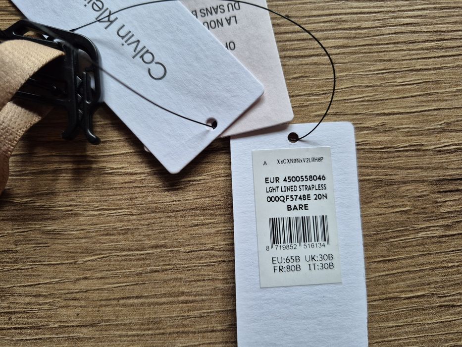Biustonosz Stanik Damski Calvin Klein 65 B