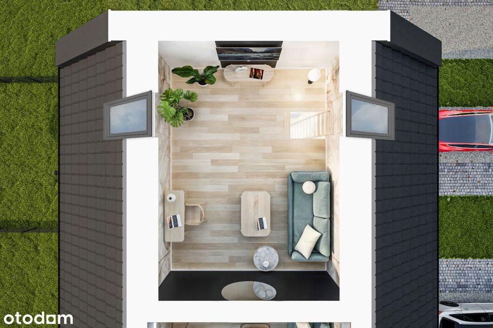 Mieszkanie dwupoziomowe z dużym ogrodem 116m2